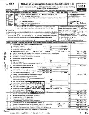 Form 990 Tax Return for Exempt Organizations