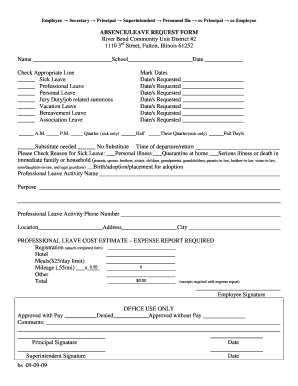 Absence/Leave Request Form