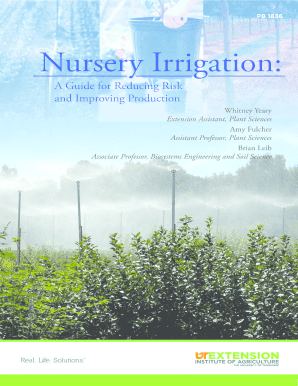 Nursery Irrigation Guide