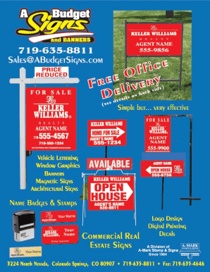 Keller Williams Order Form