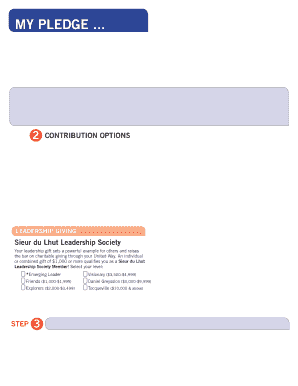 United Way Donation Pledge Form