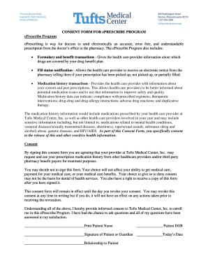 Consent Form for ePrescribe Program