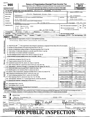 Form 990 Return of Organization Exempt From Income Tax