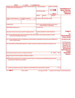 IRS Form 1098-C