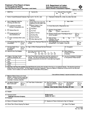 Employer’s First Report of Injury