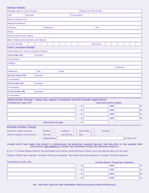 Adviser Charge Facilitation Consent Form