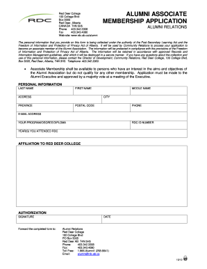 Alumni Associate Membership Application - Alumni Relations