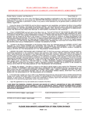 Indemnity agreement sample pdf - READ CAREFULLY THIS IS A RELEASE