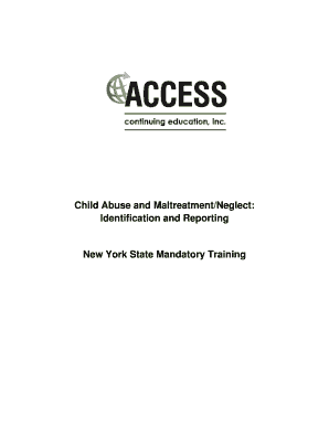 New York State Mandatory Child Abuse Reporting Training