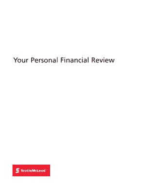 Personal Financial Review Form