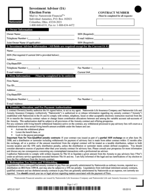 Investment Advisor Election Form