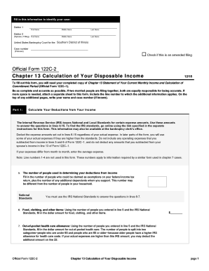 Chapter 13 Calculation of Disposable Income
