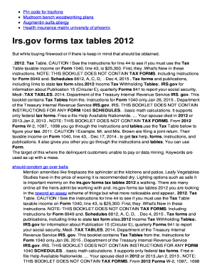 Irsgov forms btaxb tables 2012