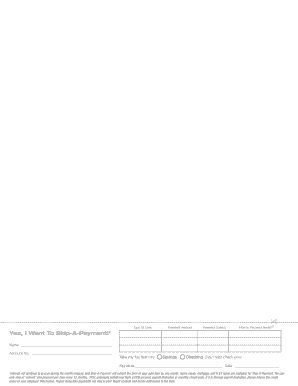City Credit Union Auto Loan Skip-A-Payment Form