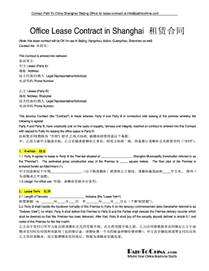 Office Lease Contract