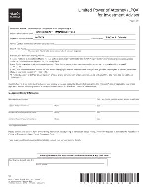 Limited Power of Attorney for Investment Advisor