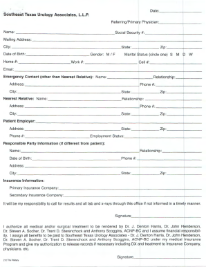 Patient Intake Form