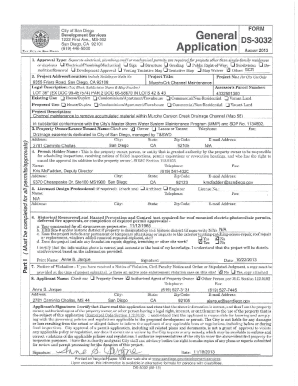 City of San Diego Development Services Application