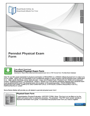 fillable online penndot physical exam form nocreadcom fax email penndot physical form
