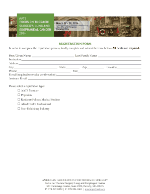 AATS Registration Form