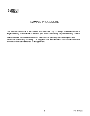 Sekisui Diagnostics OSOM Trichomonas Rapid Test Procedure