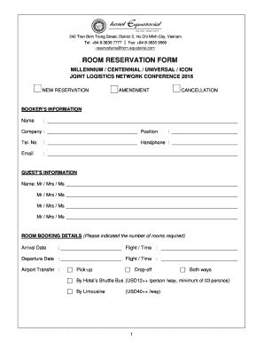 Room Reservation Form