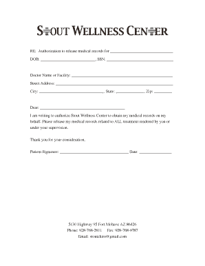 Authorization to Release Medical Records