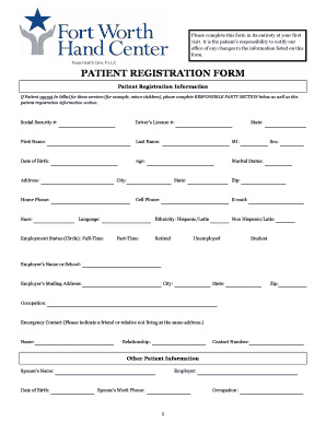 Patient Registration Form