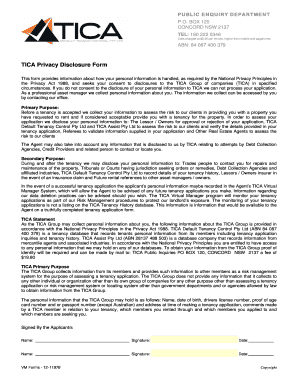 Residential Tenancy Application Form