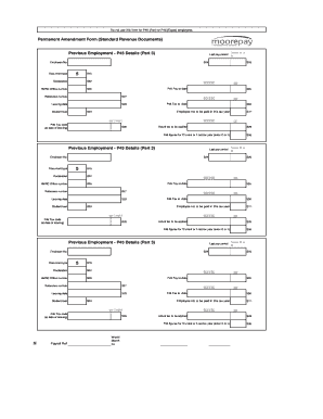 UK P45 Tax Form