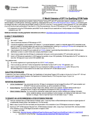 STEM OPT Extension Application