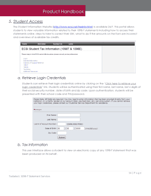 1098-T Tax Form Student Access Guide
