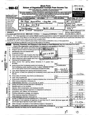 Form 990-EZ Return of Organization Exempt From Income Tax