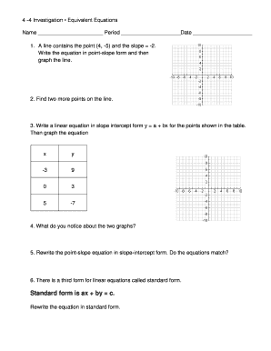 Equivalent Equations Worksheet