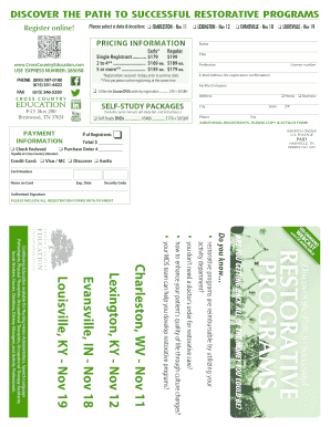 Restorative Nursing Program Registration Form