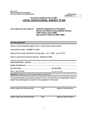 California Local Educational Agency Plan