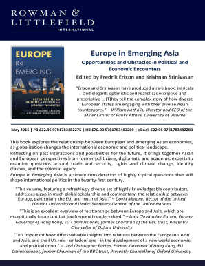 Europe in Emerging Asia Book Order Form