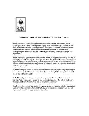 Non-Disclosure and Confidentiality Agreement