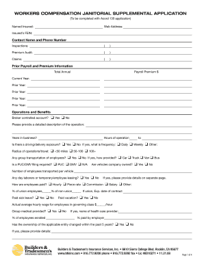 13 Printable acord 130 supplemental application Forms and Templates ...