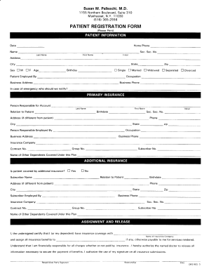 51 6 365-2556 PATIENT REGISTRATION FORM