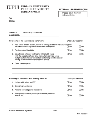 External Referee Form