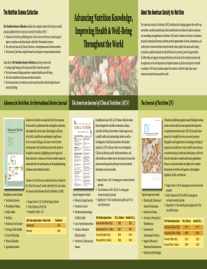 American Society for Nutrition Journal Subscription Form