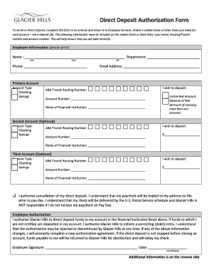 Direct Deposit Authorization Form - Wild Apricot