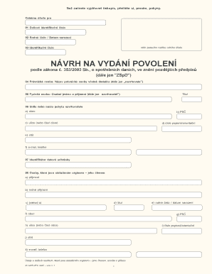 Czech Republic Excise Duty Permission Application