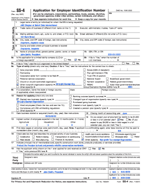 IRS Form SS-4