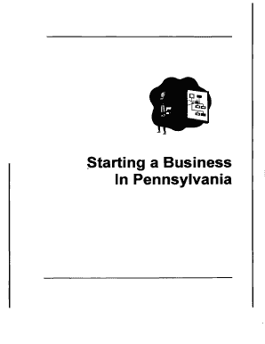 Pennsylvania Business Start-Up Checklist