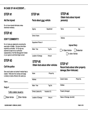 Oklahoma Accident Report Form