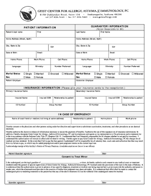 Patient Information and Consent Form
