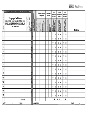 US Federal Taxpayer Satisfaction Survey Form