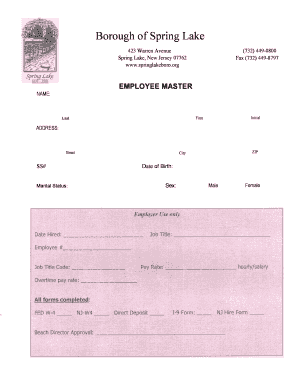 Employee Direct Deposit Authorization Form